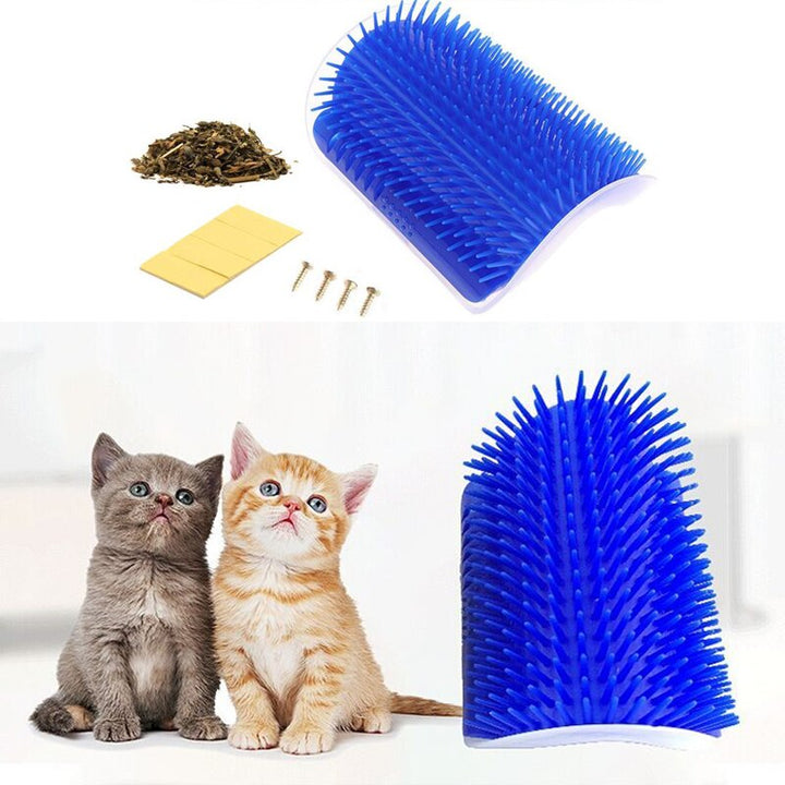 Pet cat Self Groomer Grooming Tool Hair Removal Brush Comb for Dogs Cats Hair Shedding Trimming Cat Massage Device with catnip